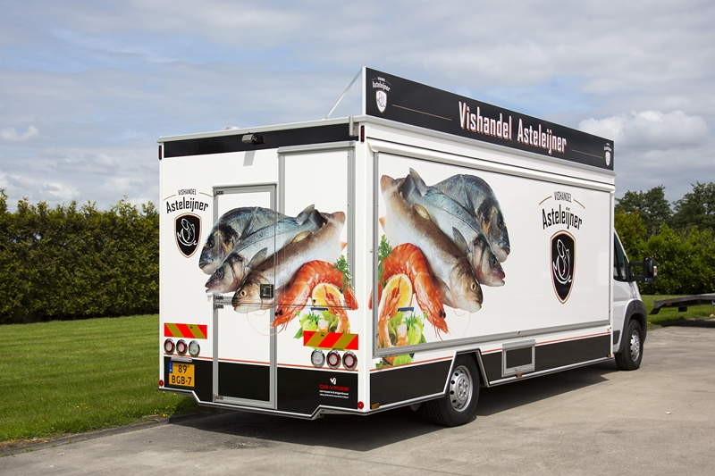 Coxx X-Low 3500 kg marktwagen Vishandel Asteleijner - Carrosserie De Vries